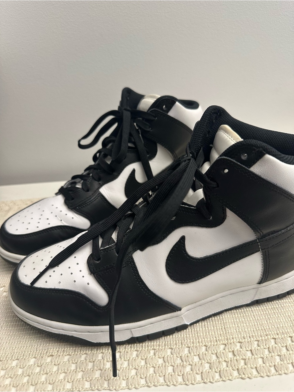 Nike Black and White High-Top Sneakers